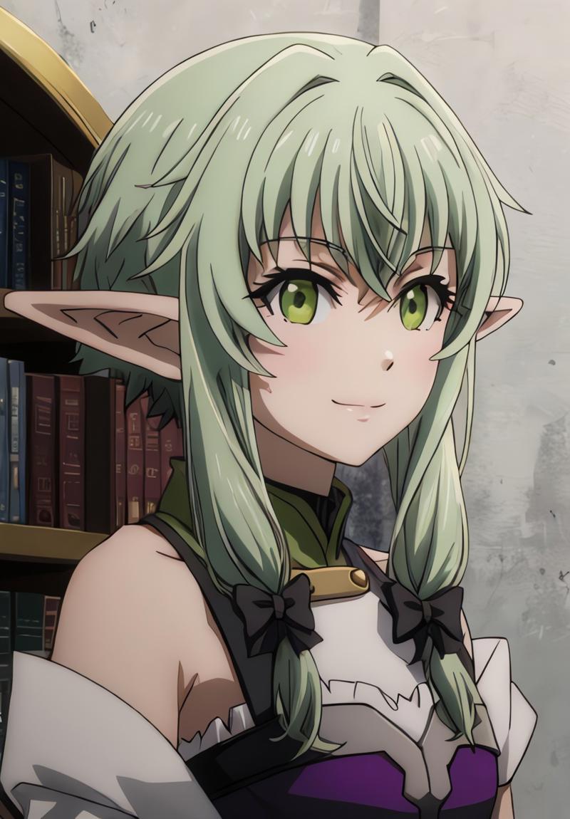 00005-realcartoonAnime_v9-GoblinSlayer GoblinSlayer HighElfArcher solo looking at viewer smile.jpg